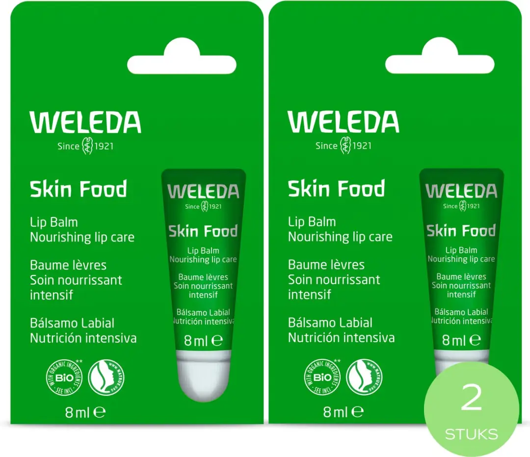 Weleda Skin Food Lip Balm - 2 Stuks 8ml