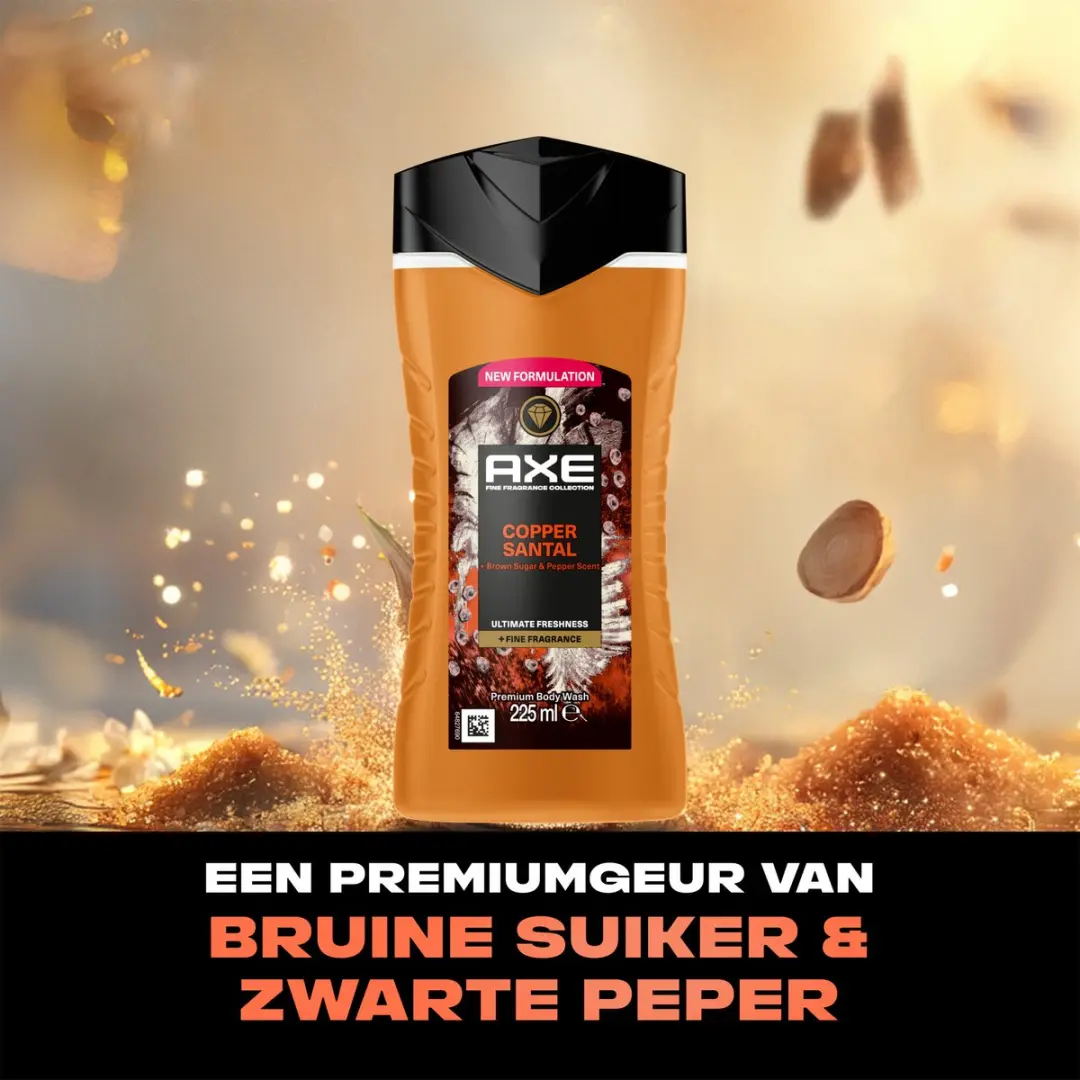 Axe Fine Fragrance Douchegel Copper Santal - 6x225ml