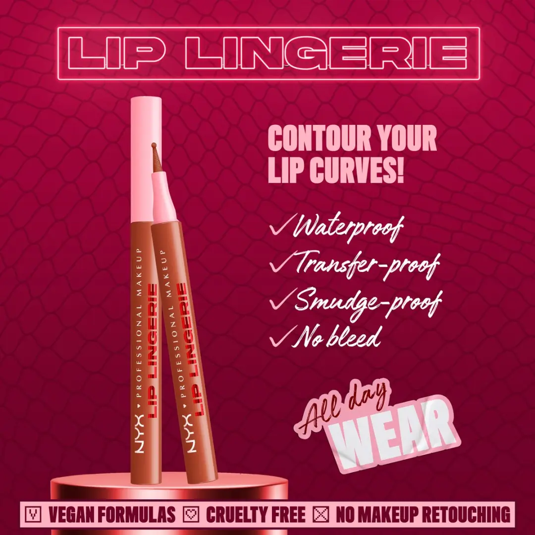 NYX Professional Makeup Lip Lingerie Lip Liner Naughty Nude - 1ml