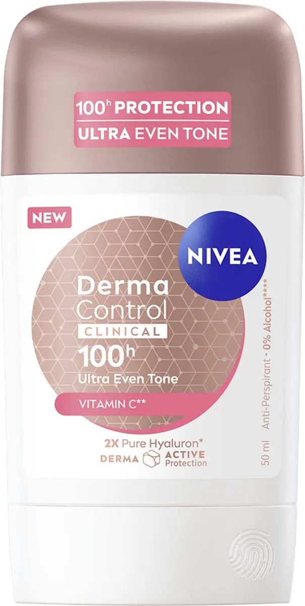 NIVEA Derma Control Clinical Ultra Even Tone Deodorant Stick 250ml - 5x50ml - afbeelding 6 van 6
