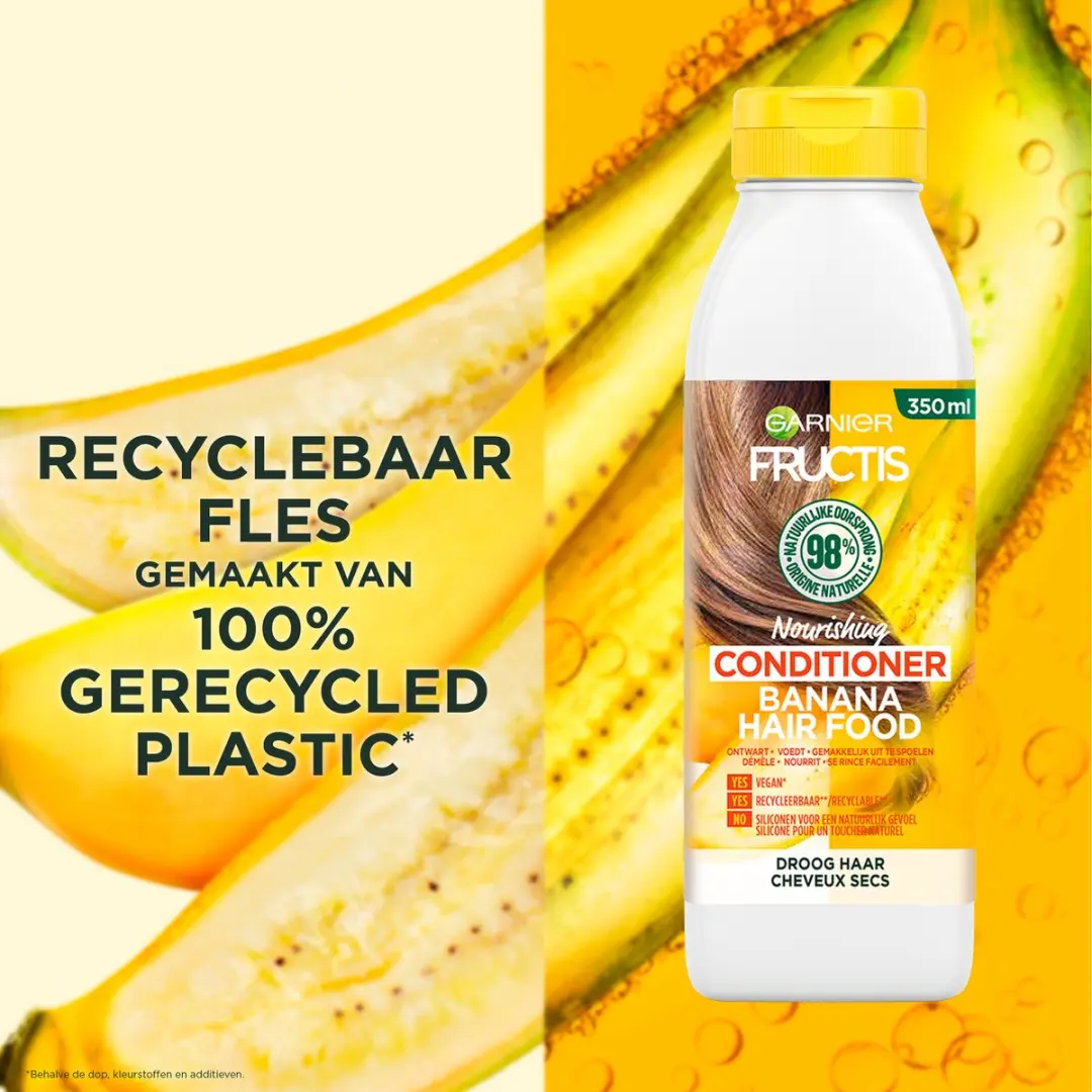 Garnier Fructis Hair Food Banana Conditioner - 6x350ml