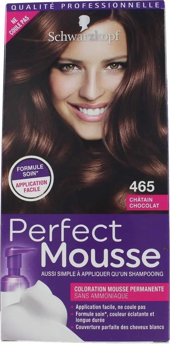 Schwarzkopf Perfect Mousse Haarverf 465 Chocoladebruin