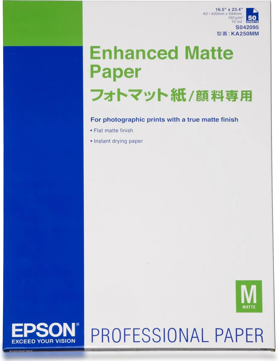 Epson Enhanced Matte Paper A2 192g/m²