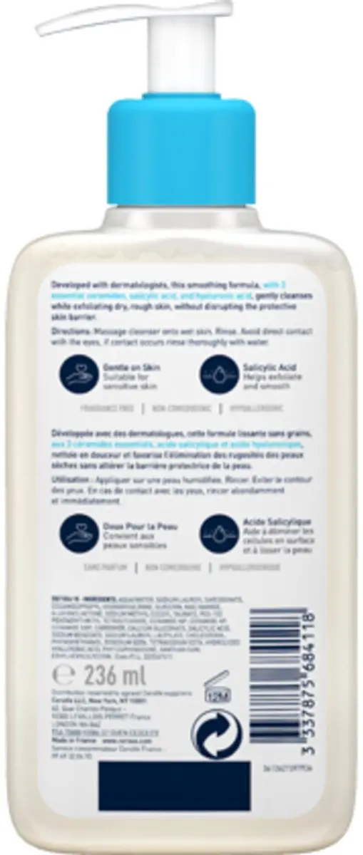 CeraVe SA Smoothing Cleanser 3x236ml