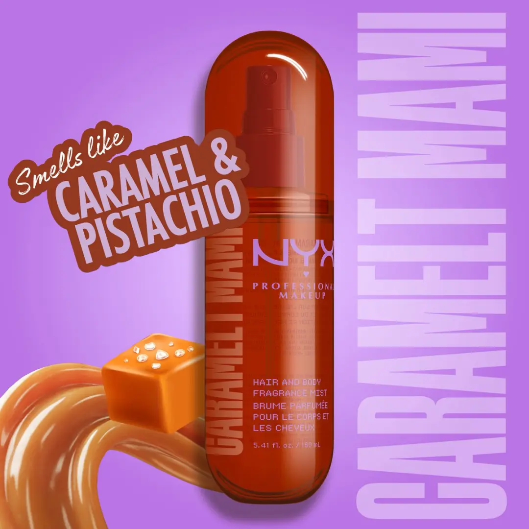 NYX Professional Makeup Caramelt Mami Geurspray Haar & Lichaam 80ml