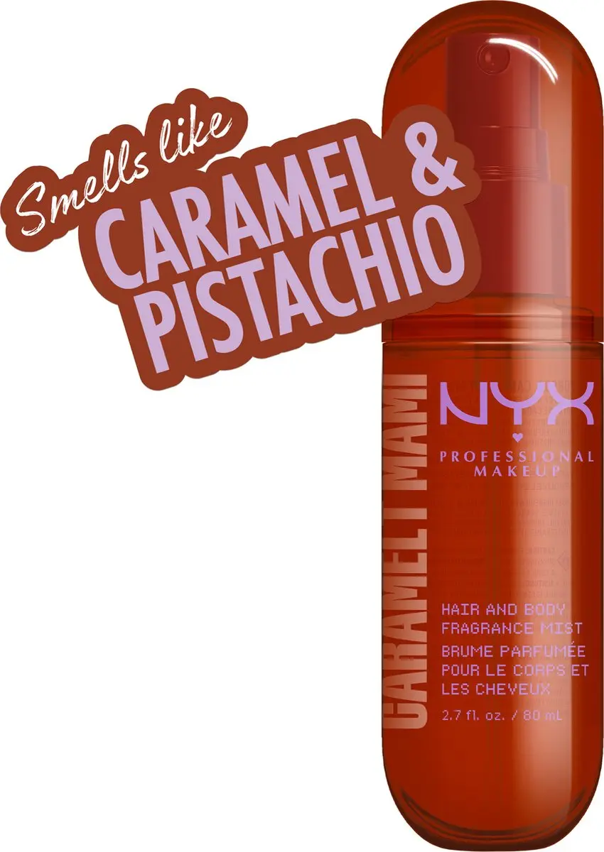 NYX Professional Makeup Caramelt Mami Geurspray Haar & Lichaam 80ml