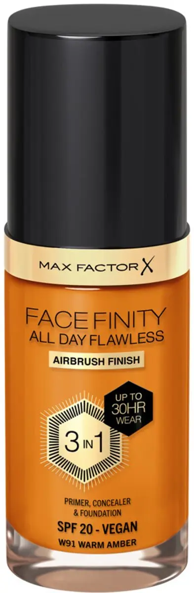 Max Factor Facefinity Foundation W91 Warm Amber - 2x34ml