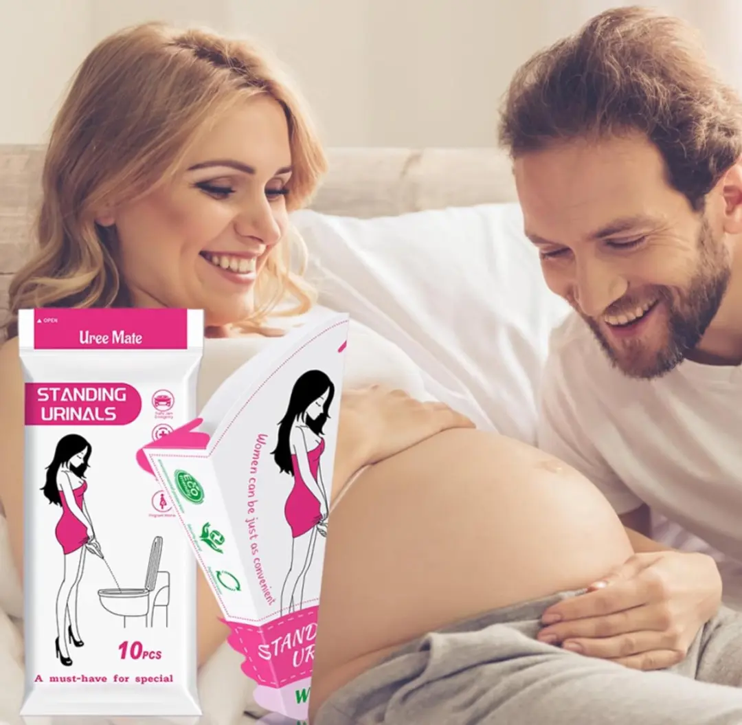 ECTEATOY Opvouwbaar Vrouwenurinoir - 10 Stuks - Paars