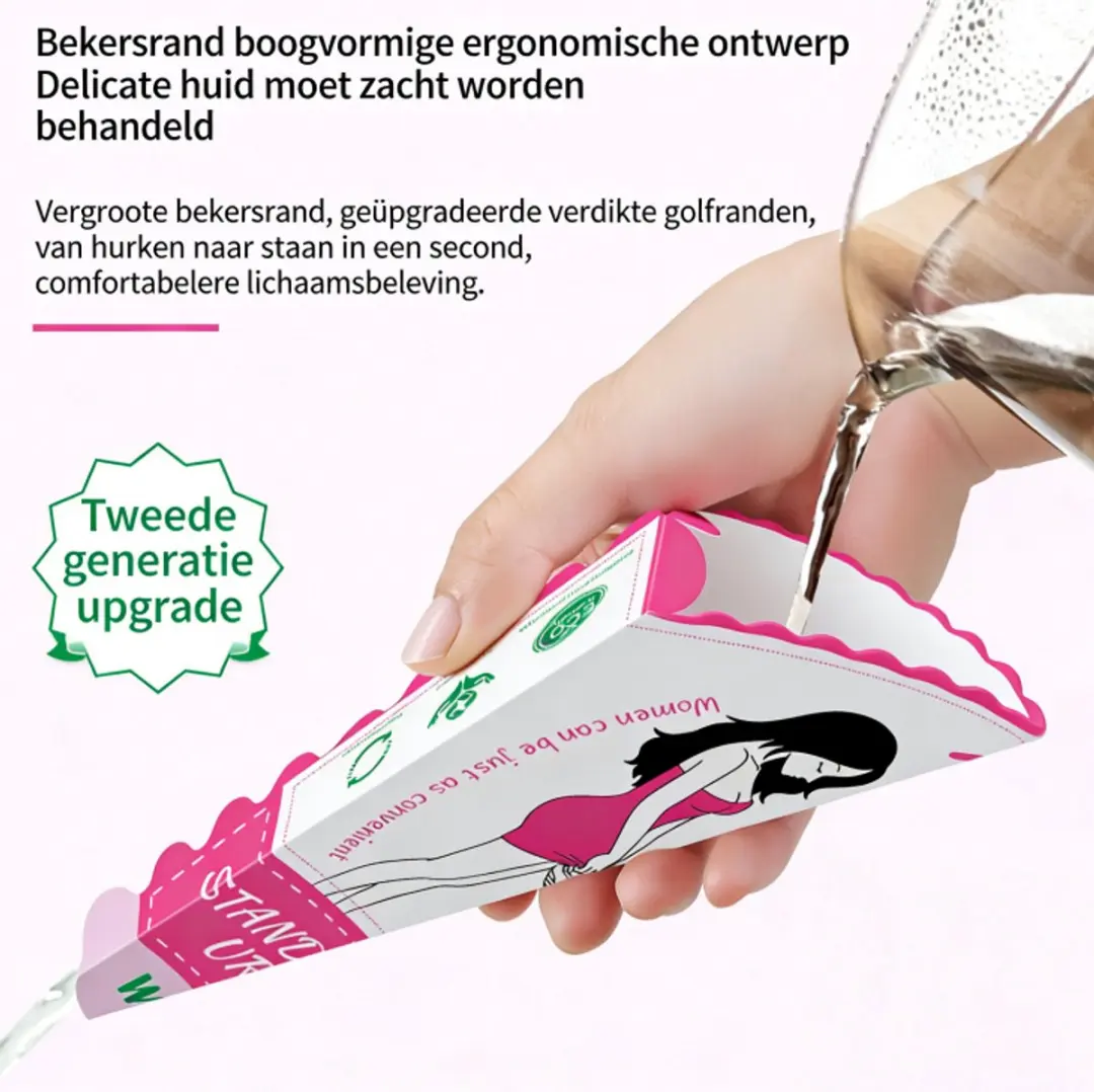 ECTEATOY Opvouwbaar Vrouwenurinoir - 10 Stuks - Paars