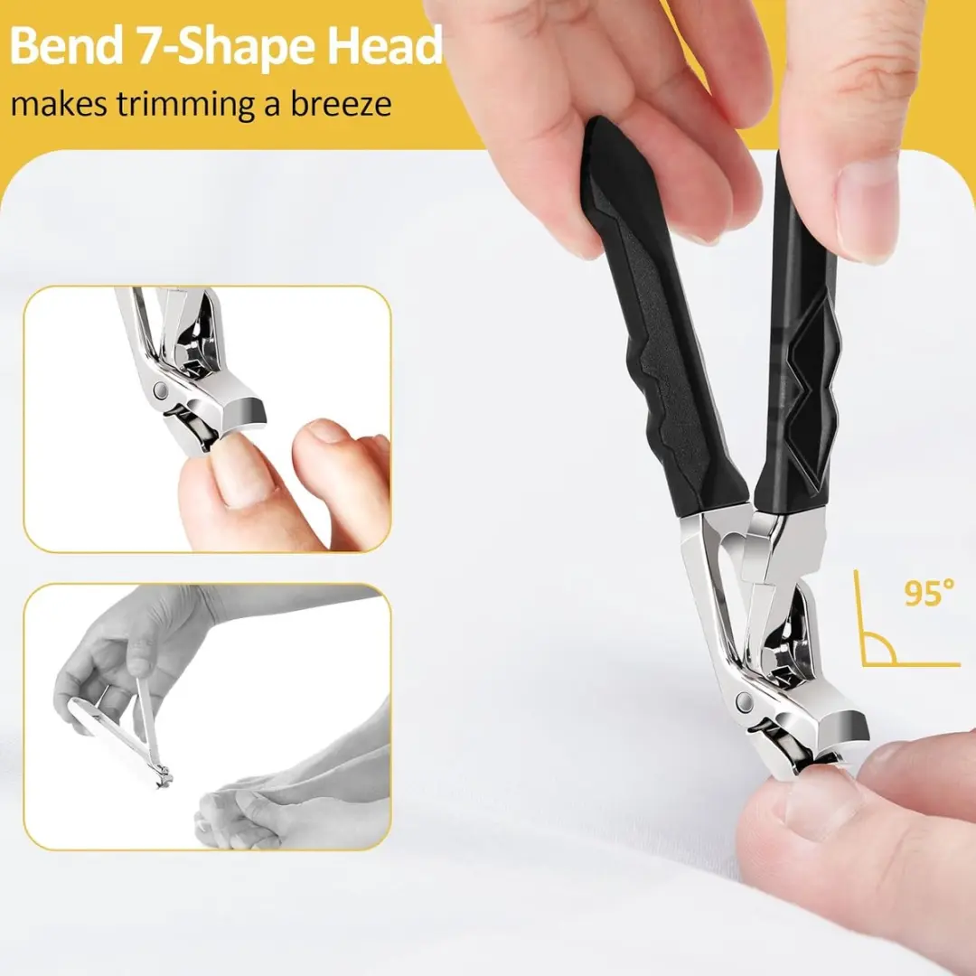 Ecteatoy Professionele Teennagelknipper RVS - Incl. vijl & opbergtas - 3 Stuks