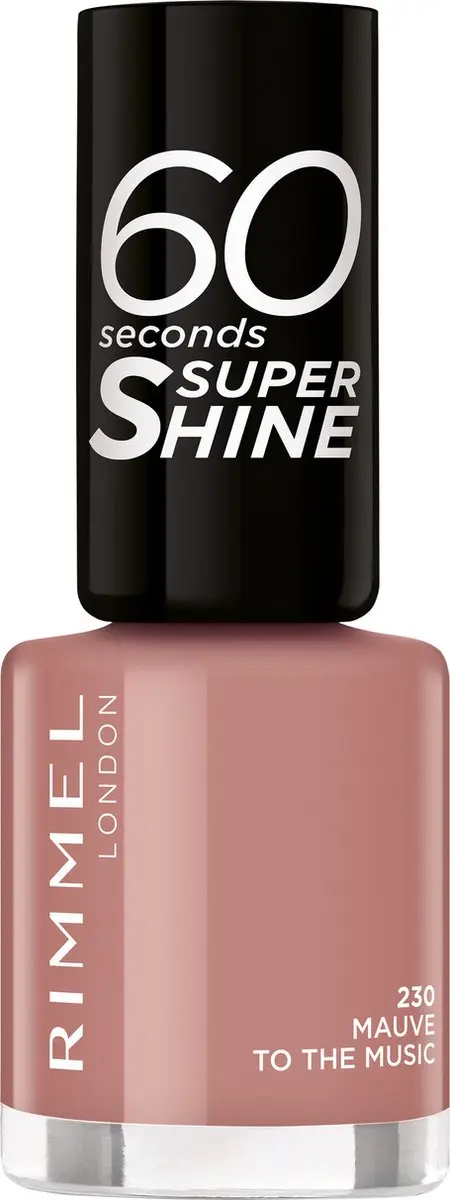 Rimmel London 60 Seconds Super Shine Nagellak 230 Mauve To The Music