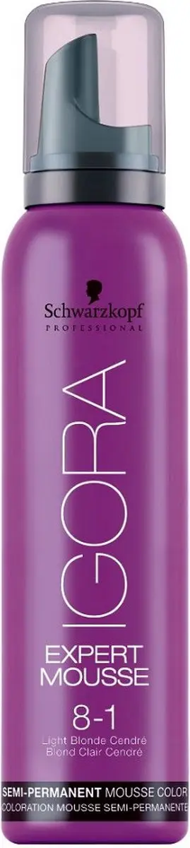 Schwarzkopf Igora Nº 8-1 Rubio Claro Ceniza Kleurenschuim 100ml