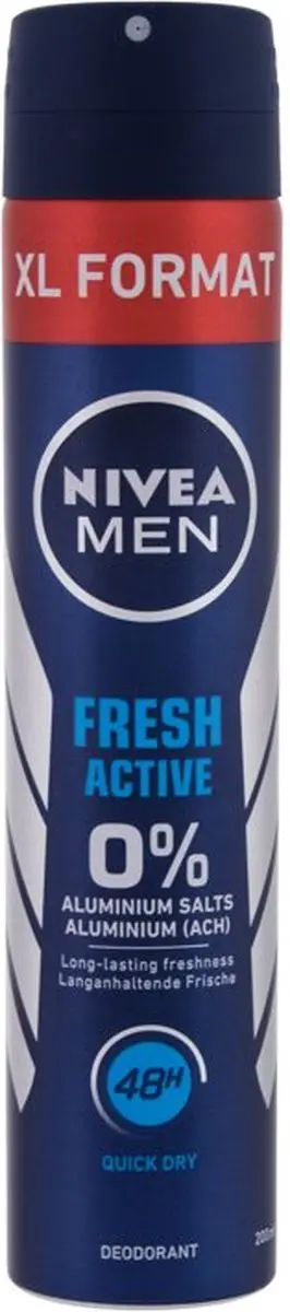 NIVEA Men Fresh Active Deodorant Spray 200ml