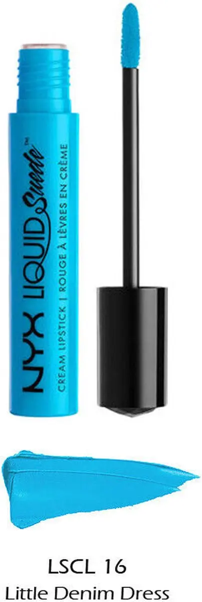 NYX Professional Makeup Liquid Suede Lipstick Little Denim Dress 4.5ml
