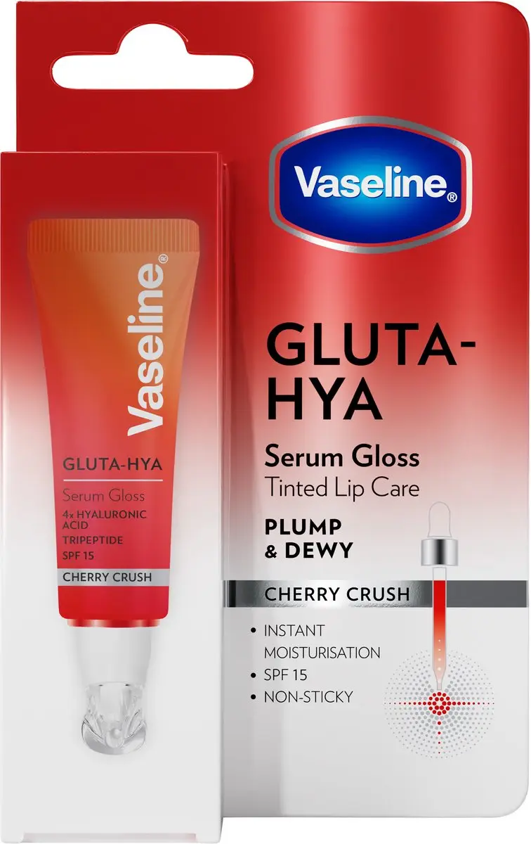 Vaseline Gluta-Hya Lipgloss Cherry Crush 10ml