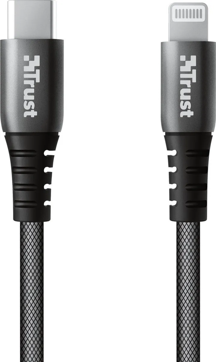 Trust Keyla USB-C naar Lightning Kabel 23766 - 1m - Zwart