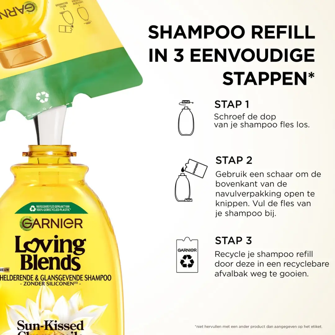 Garnier Loving Blends Kamille & Bloemenhoning Shampoo 250ml - 5 Stuks