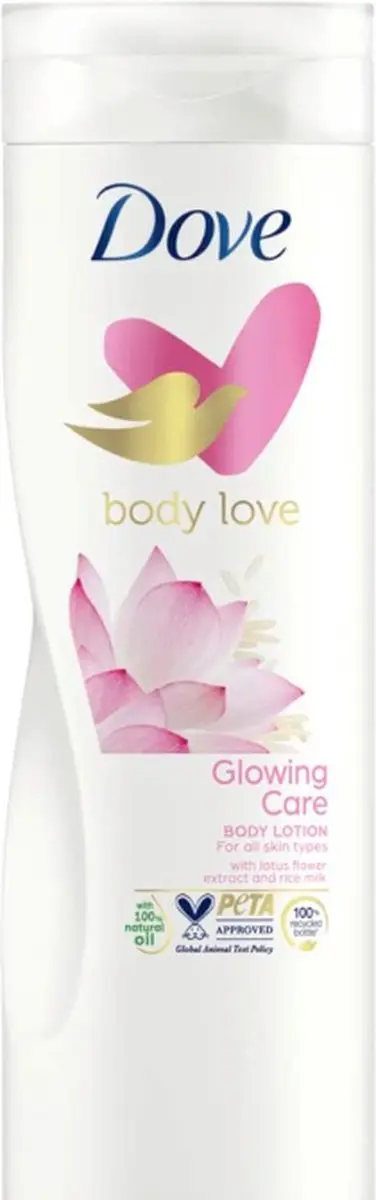Dove Glowing Care Bodylotion 4800ml - 12 Stuks
