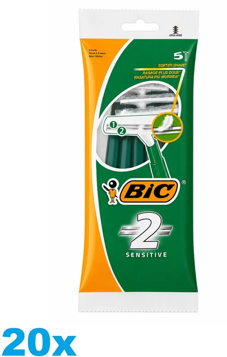 Bic Sensitive Wegwerp Scheermesjes Green