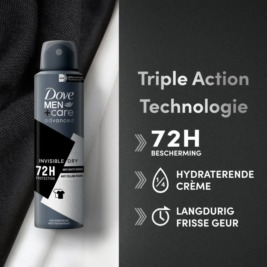 Dove Men+Care Mix Bodyspray Deodorant - 8x150ml