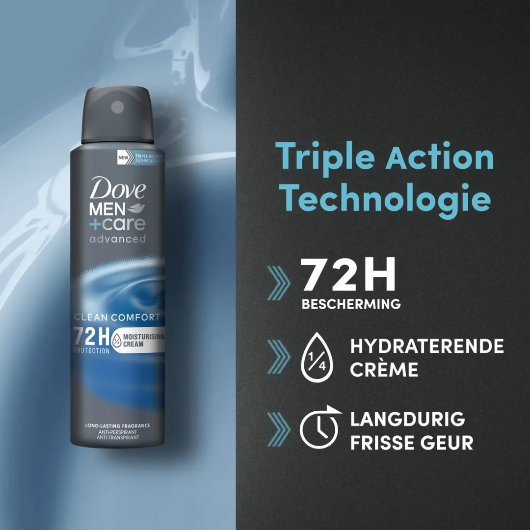 Dove Men+Care Mix Bodyspray Deodorant - 8x150ml