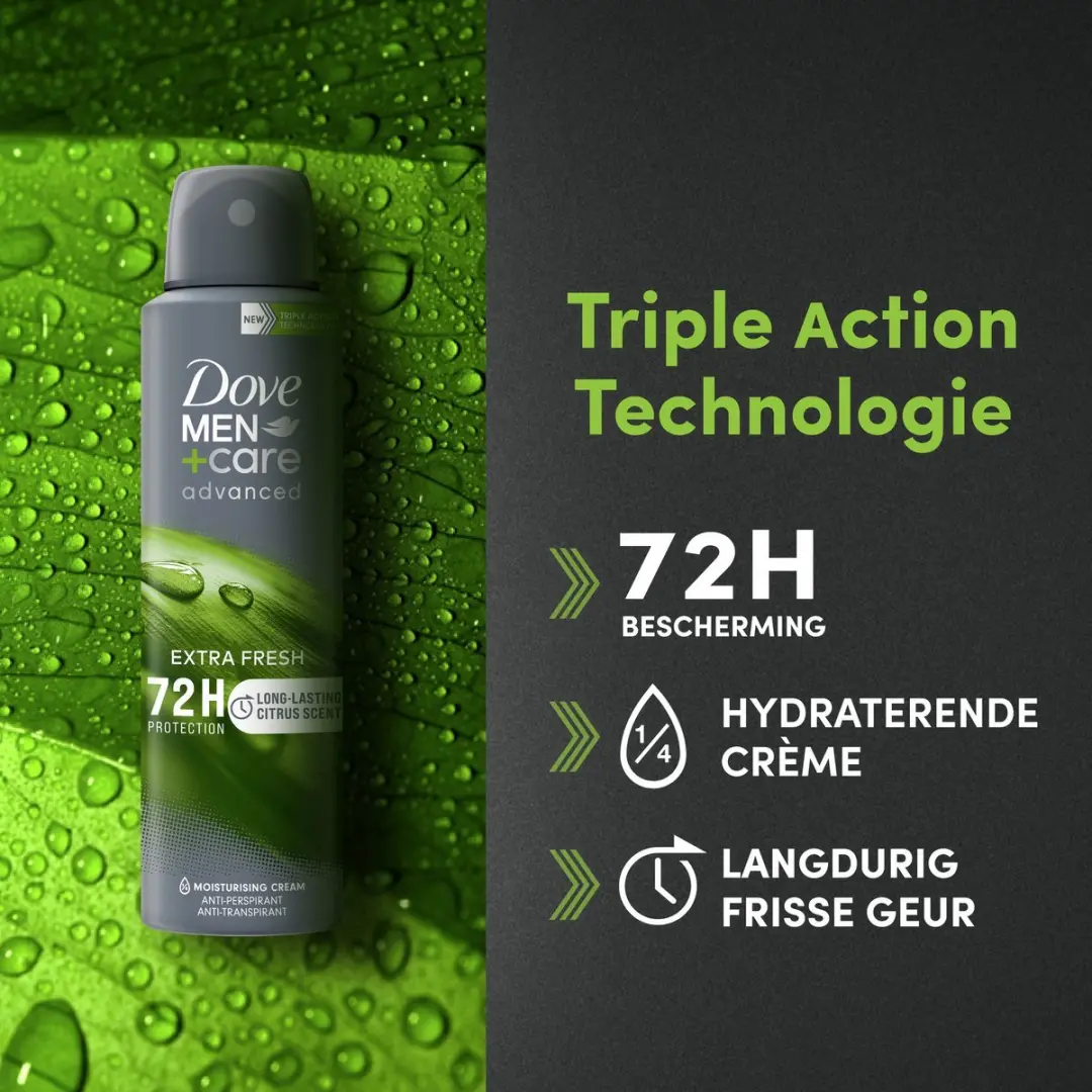 Dove Men+Care Mix Bodyspray Deodorant - 8x150ml