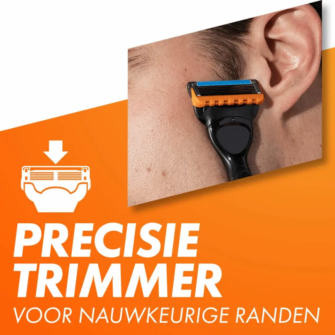 Gillette Fusion 5 Power Scheermesjes - 72 Stuks (6x12) - Blauw/Oranje/Zwart