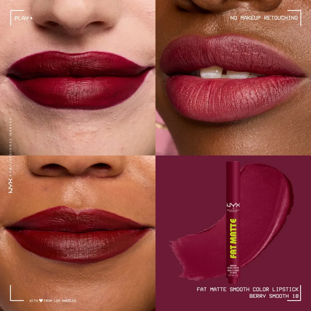 NYX Professional Makeup Berry Smooth Matte Lipstick 3.5ml