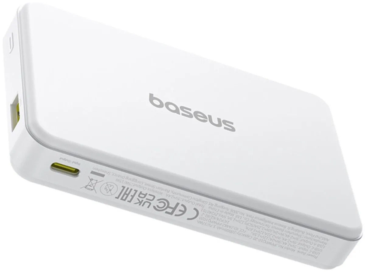 Baseus Airpow 10.000mAh Powerbank - Wit - 22,5W
