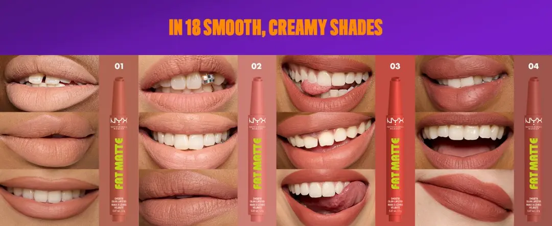 NYX Professional Makeup Fat Matte Lipstick Comfy Caramel - 3.5ml - afbeelding 6 van 6