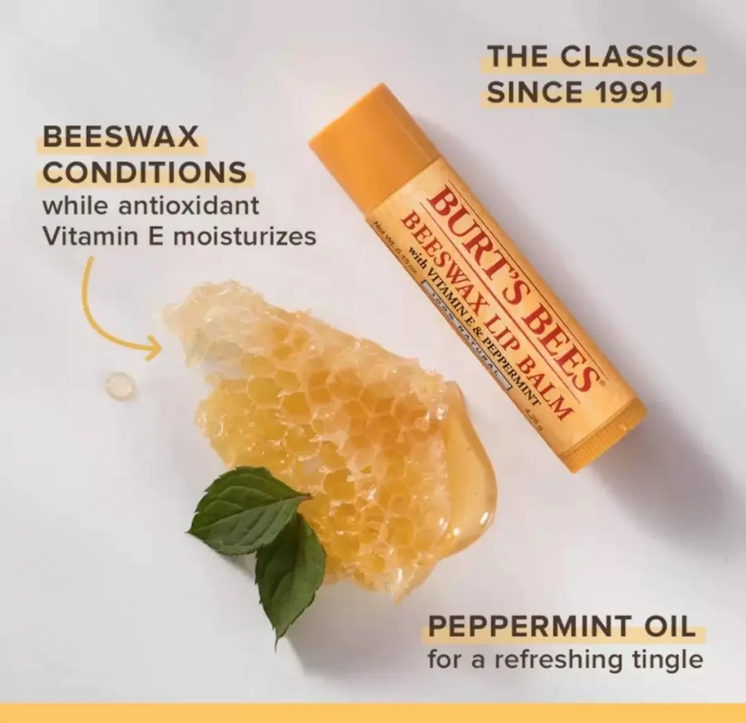 Burt's Bees Lippenbalsem Beeswax 4.25ml - Geel