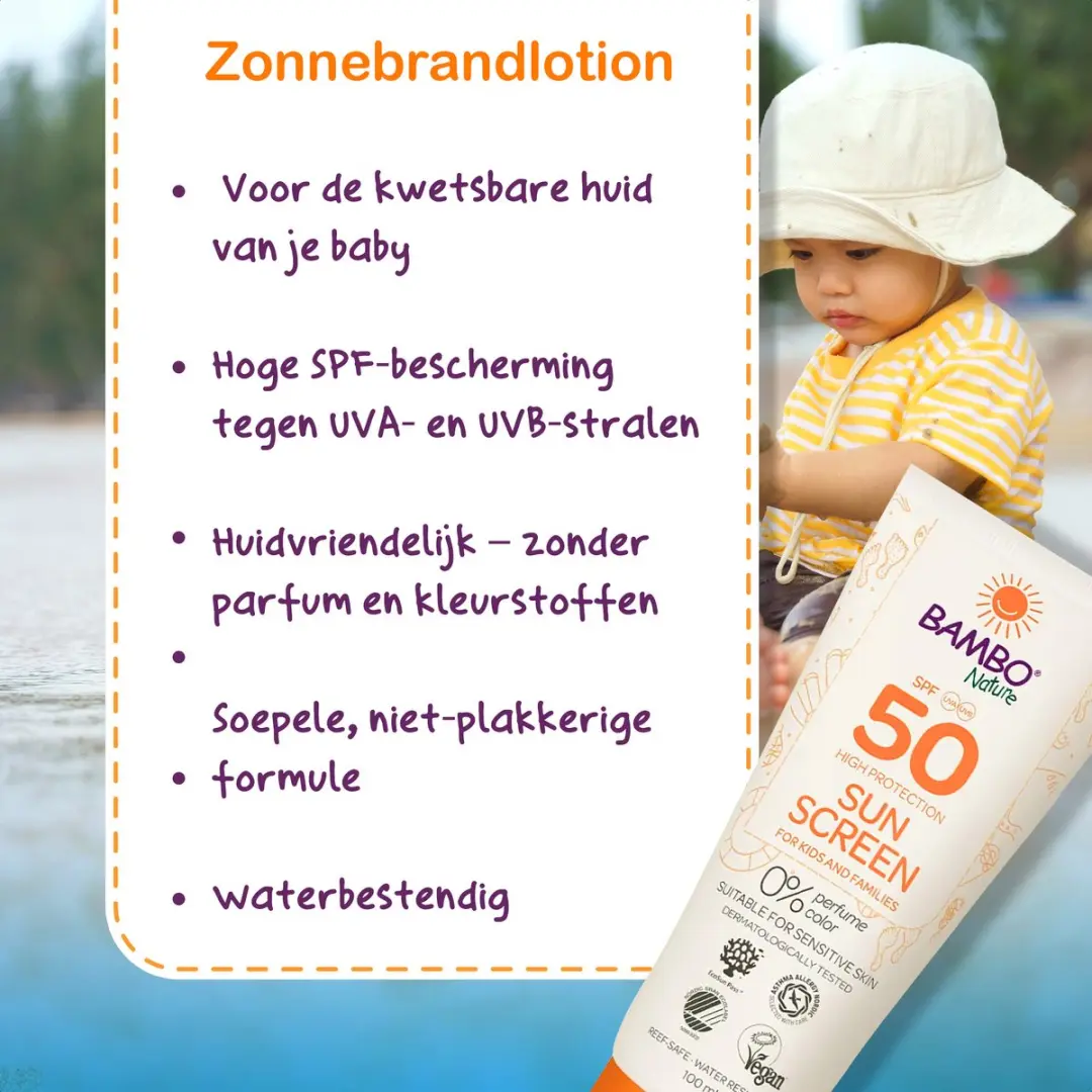 BAMBO Nature Zonnebrandlotion 50 SPF - 100ml