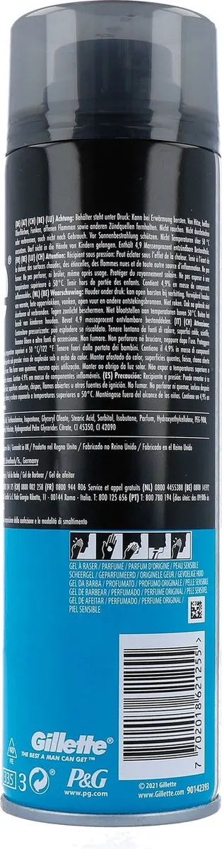 Gillette Gevoelige Huid Scheergel 200ml - afbeelding 6 van 6