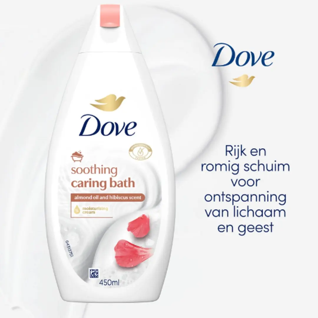 Dove Bad Soothing Amandel & Hibiscus - 6x 450ml