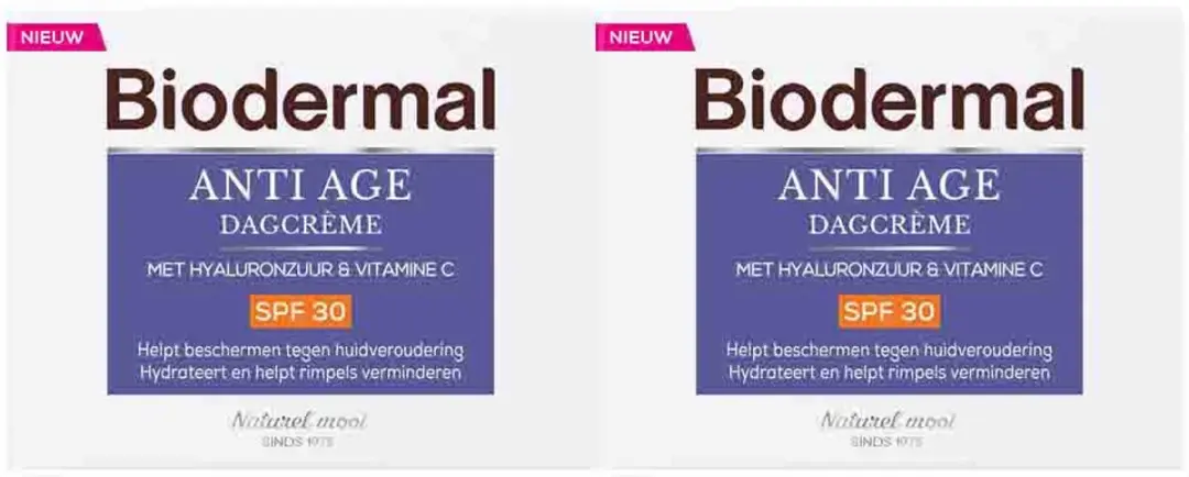 Biodermal Dagcrème Anti Age SPF30 - 2x50ml