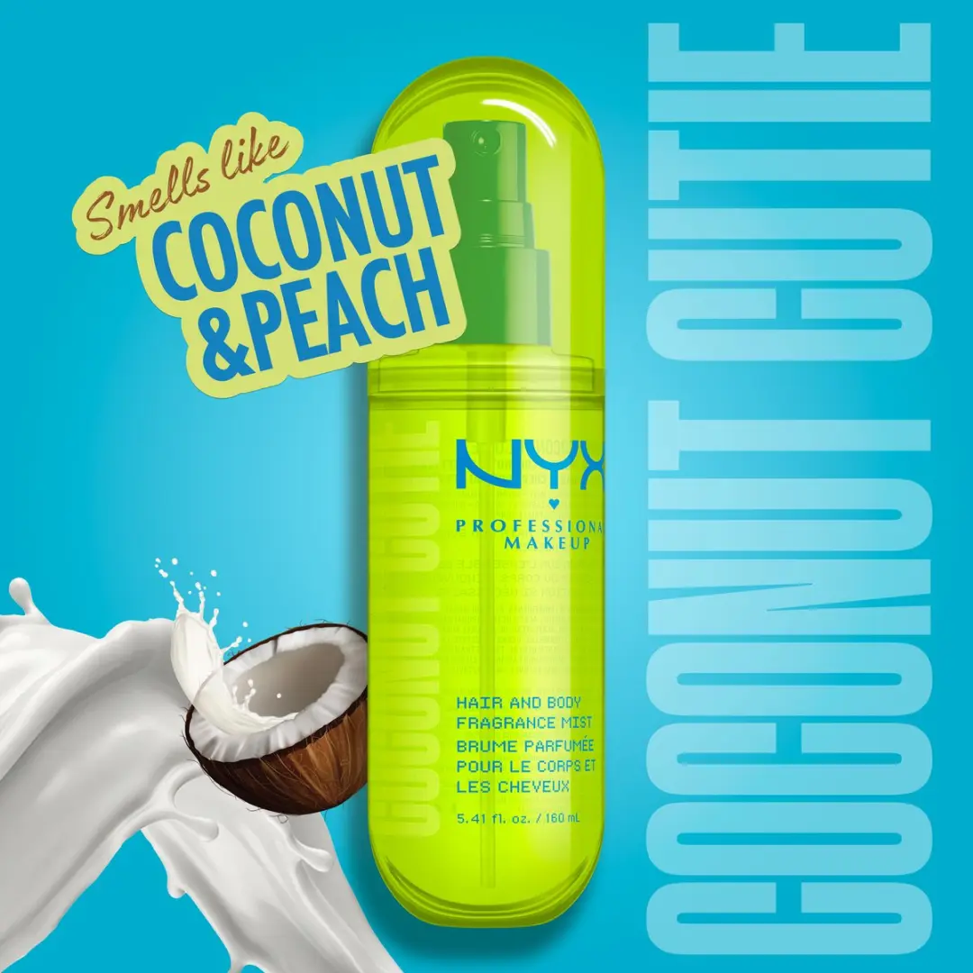 NYX Professional Makeup Hair & Body Fragrance Mist Coconut Cutie - 80ml