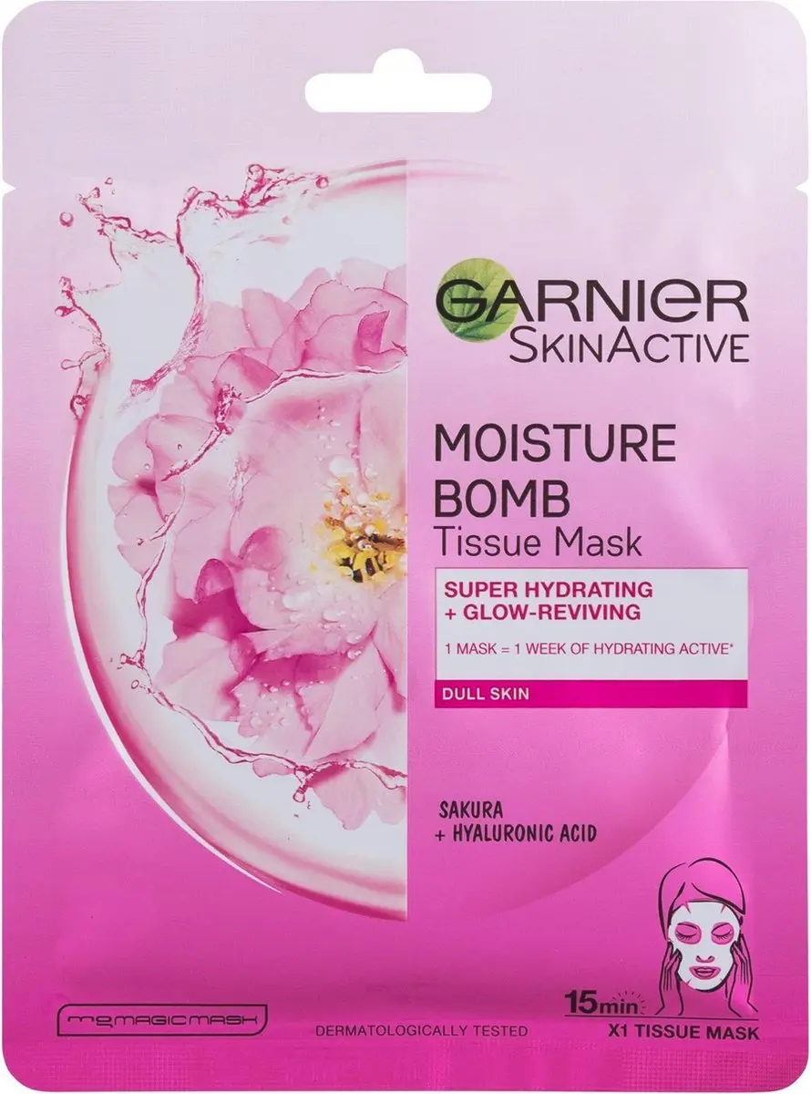 Garnier Skinactive Moisture Bomb Sakura Gezichtsmasker