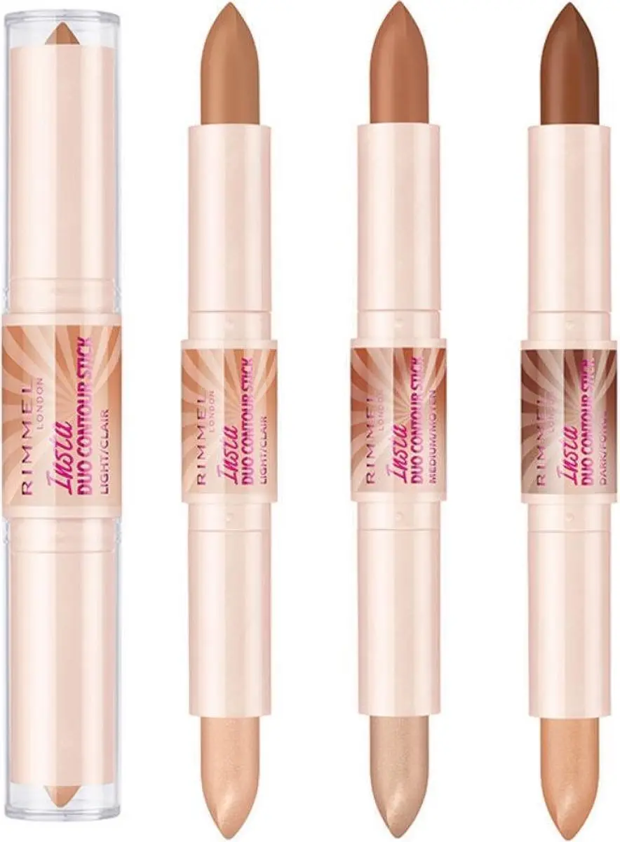 Rimmel London Insta Duo Contour Stick Medium Beige/Bruin