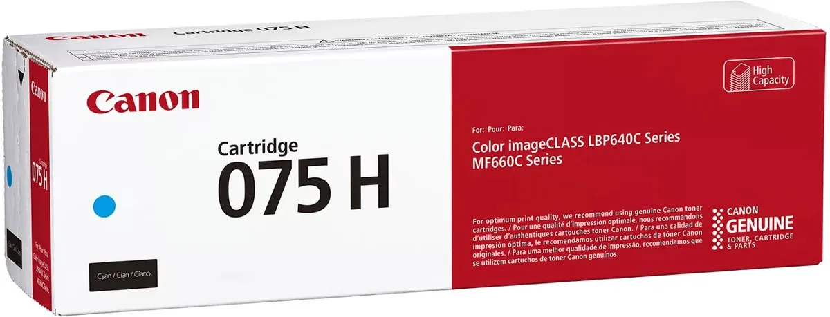 Canon 075H Cyaan Tonercartridge 2500 Pagina's