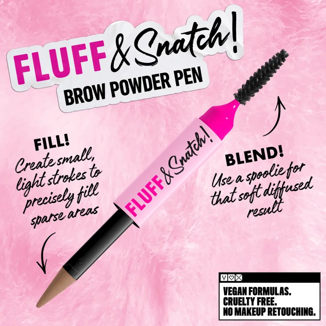 NYX Professional Makeup Fluff & Snatch! Brow Powder Pen Ash Blonde 0.5g