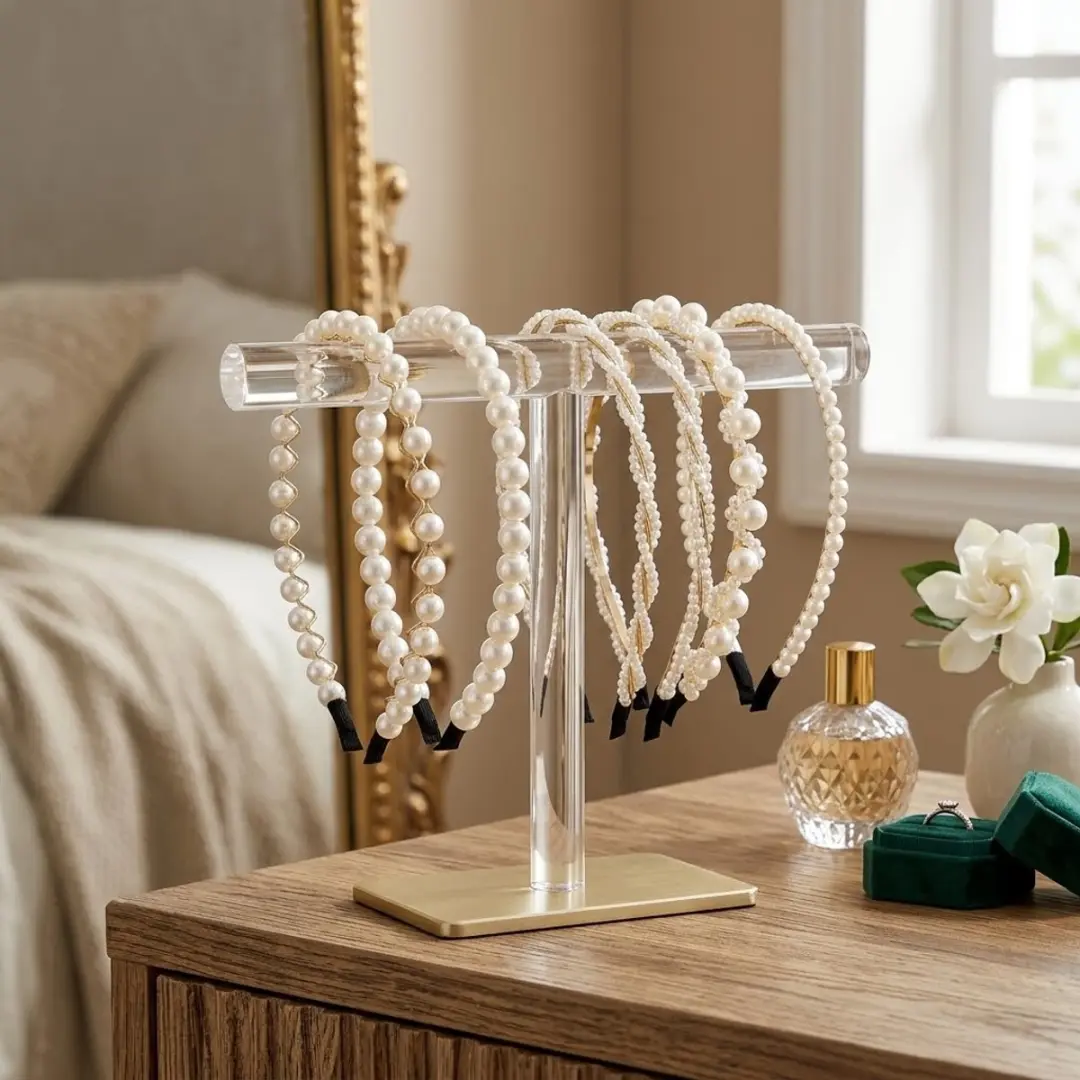 Nuvex Witgoud Diadeem Set - 5 Stuks Parels