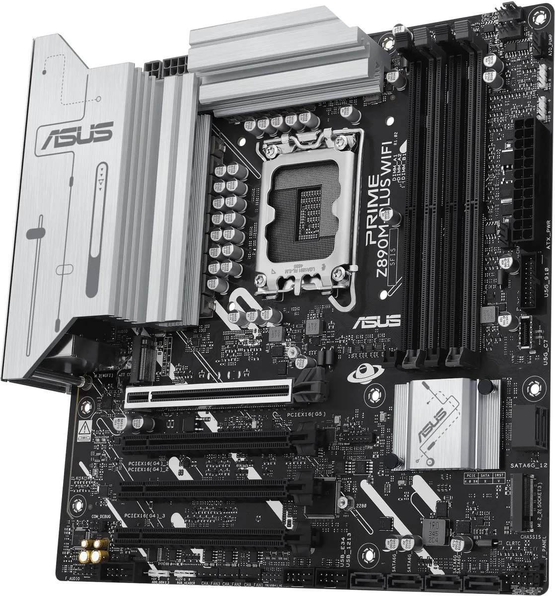 ASUS Prime Z890M-PLUS WIFI Moederbord - Intel Z890 - Micro ATX