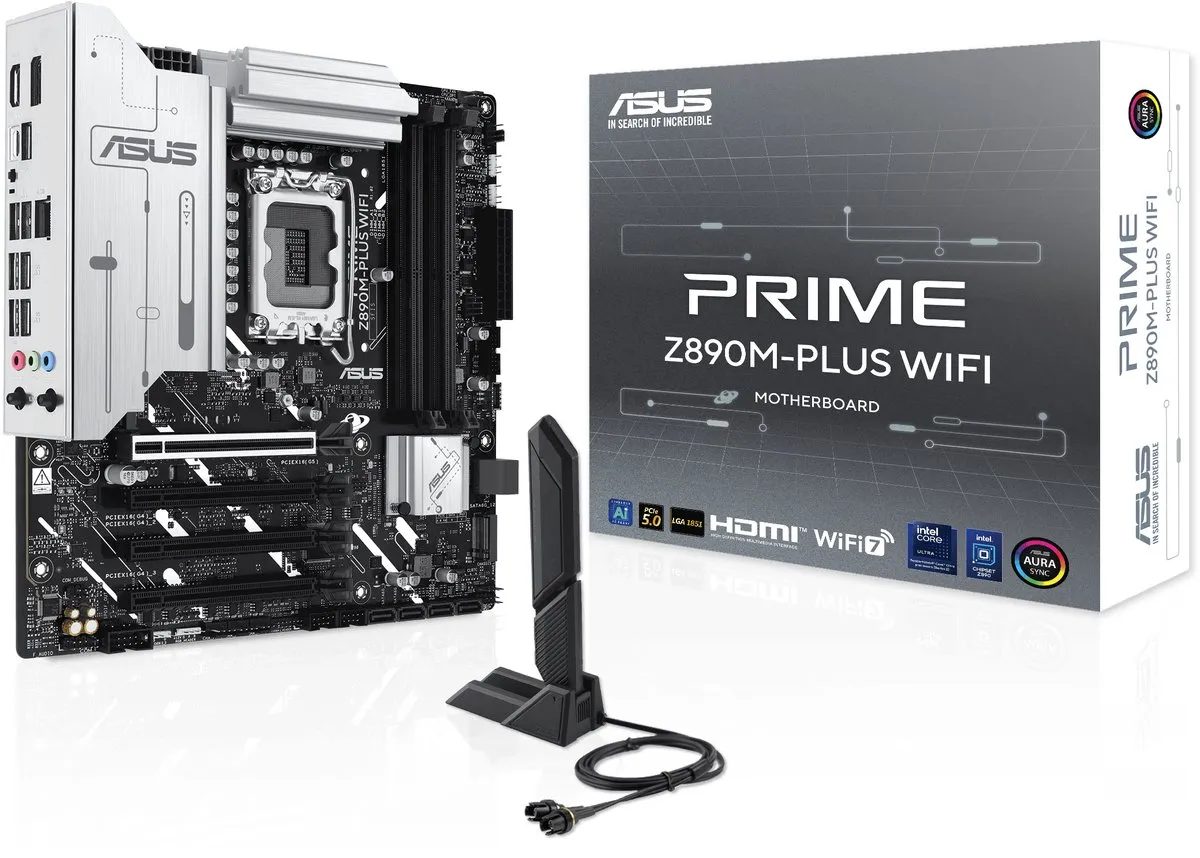 ASUS Prime Z890M-PLUS WIFI Moederbord - Intel Z890 - Micro ATX
