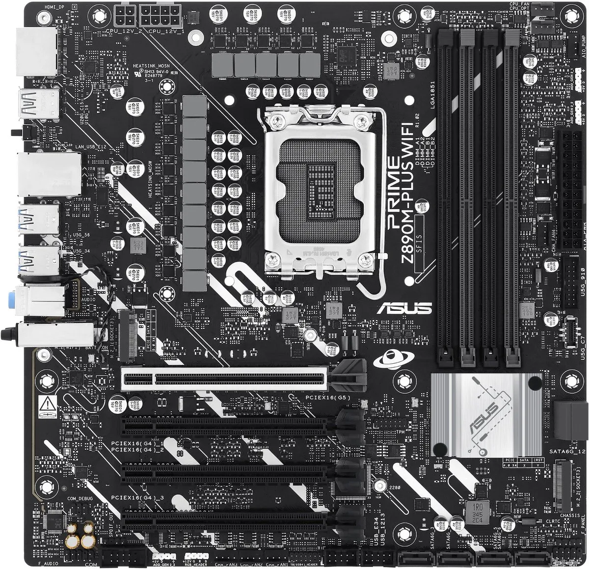 ASUS Prime Z890M-PLUS WIFI Moederbord - Intel Z890 - Micro ATX - afbeelding 6 van 6