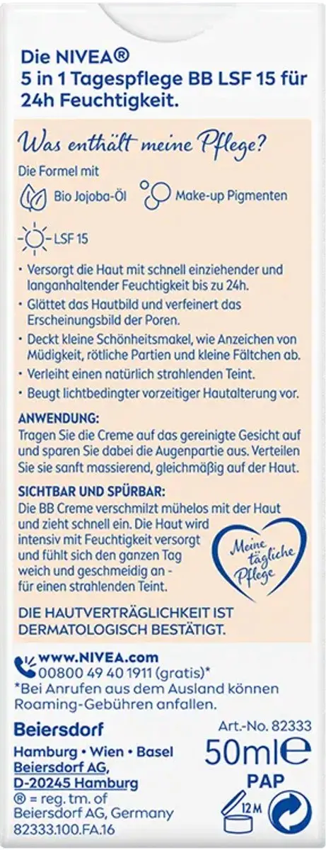 NIVEA BB Cream 50ml - Licht