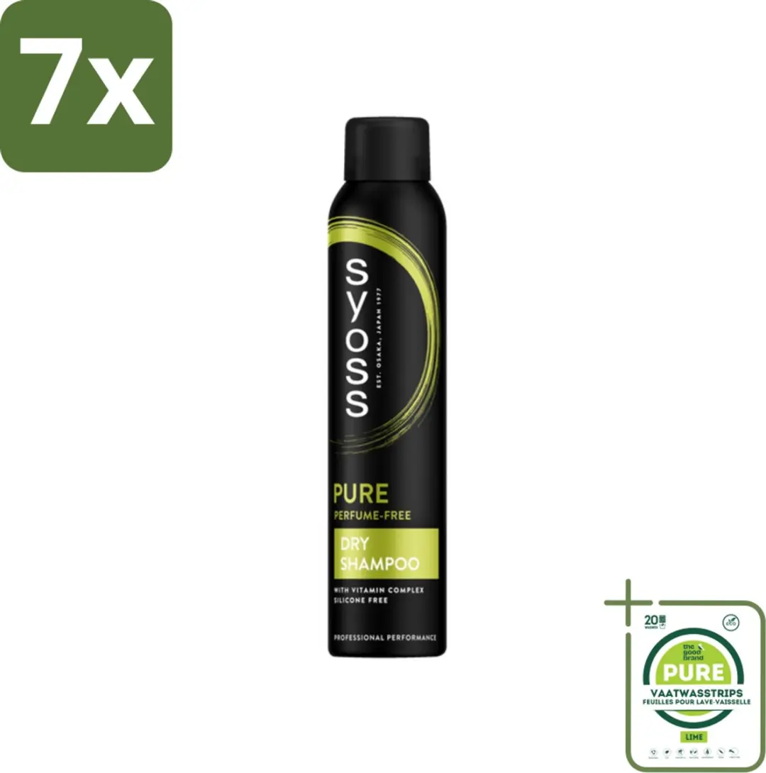 SYOSS Pure Fresh Droogshampoo 200ml - 7 Stuks