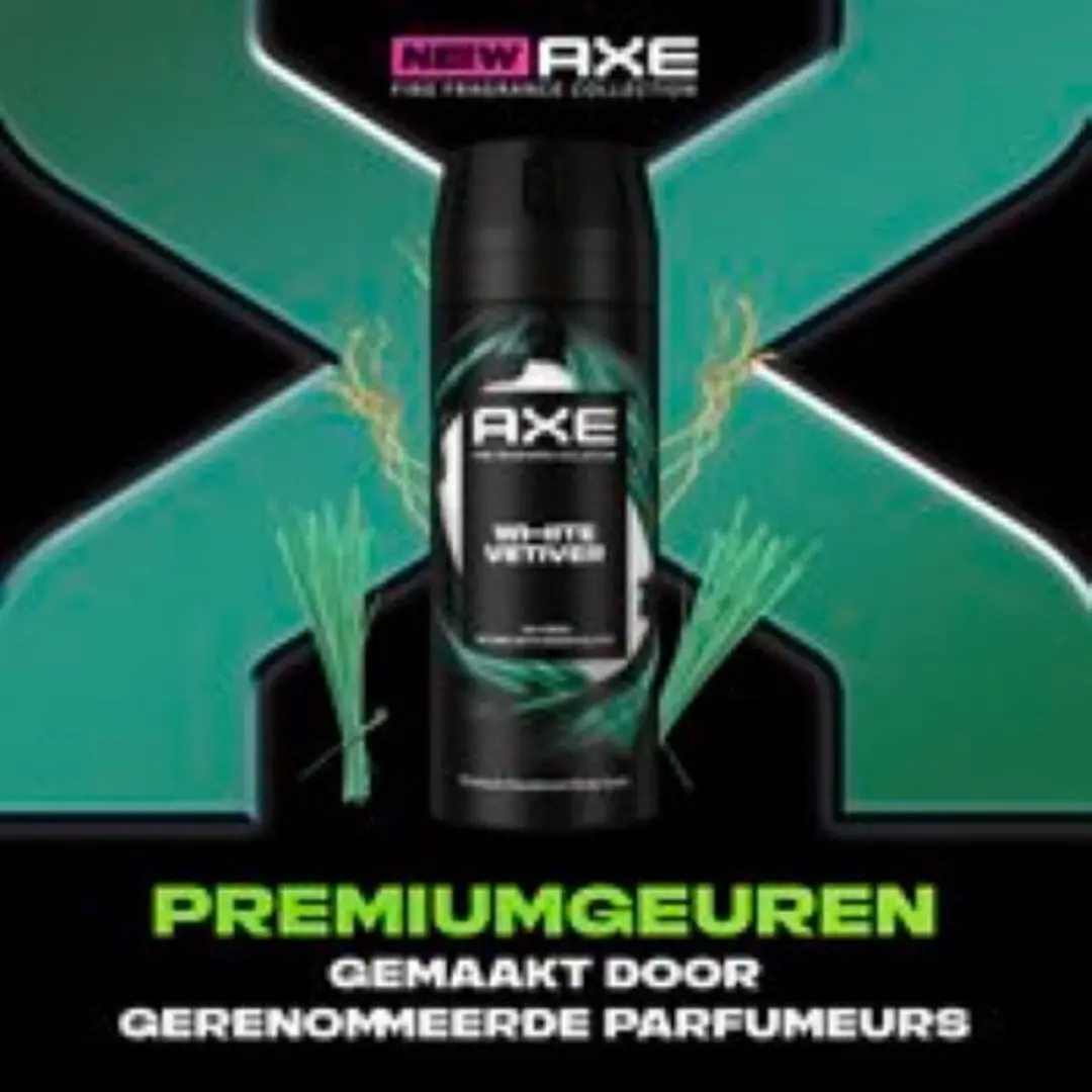 Axe White Vetiver Bodyspray - 4x150ml