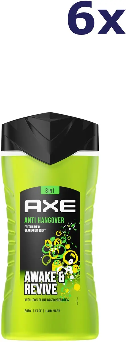 Axe Douchegel Anti Hangover 250ml - 6 Stuks