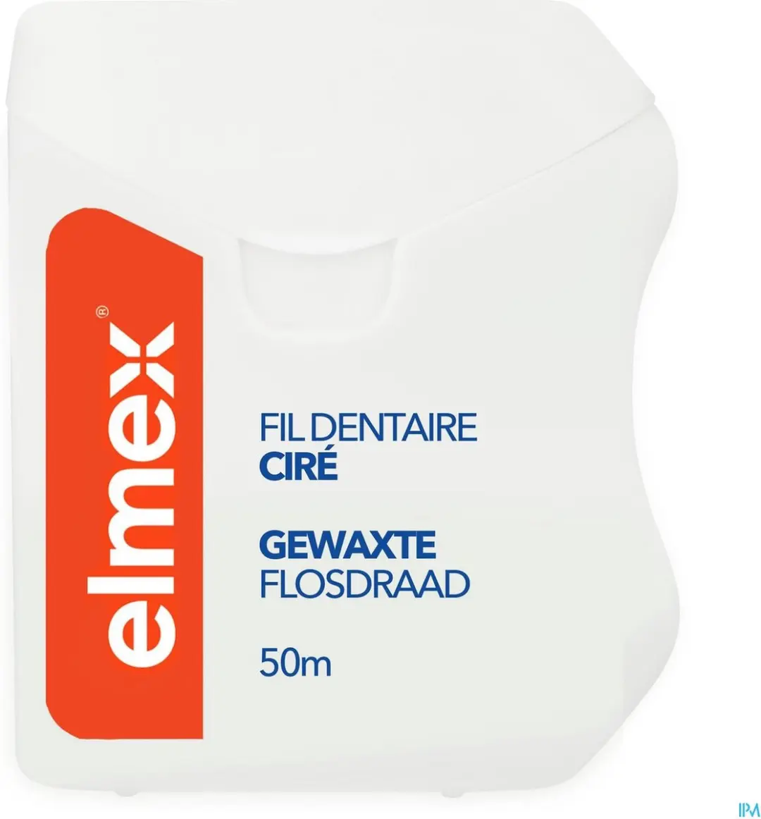 Elmex Gewaxt Flosdraad 50m - Wit