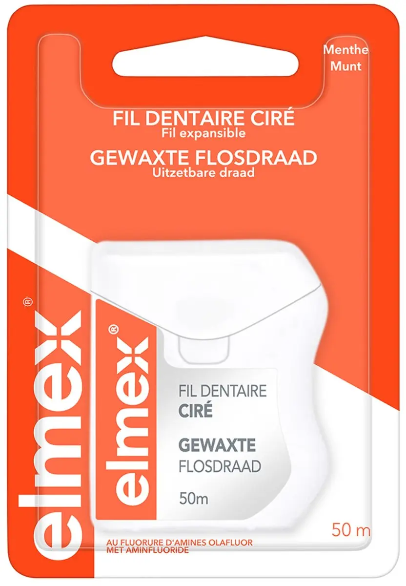 Elmex Gewaxt Flosdraad 50m